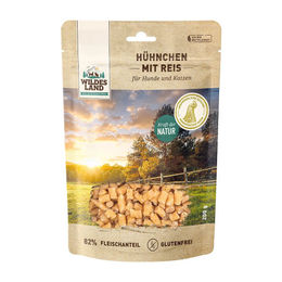 Produktbild von Wildes Land Fleischsnacks Trockenfleisch Huhn mit hohem Fleischanteil glutenfrei 200 g - 8 x 200 g