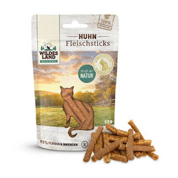Wildes Land Fleischsticks Huhn Katzen Leckerli 50 g - 9 x 50 g – Bild 1 von 6