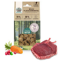 Produktbild von Wildes Land Fleischwürfel Wild für Hunde 100 g - 6 x 100 g