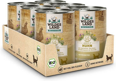 Wildes Land Geflügel Mixpaket Classic Adult Huhn und Truthahn 6 x 400 g - 6 x 400 g – Bild 1 von 2