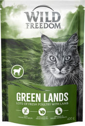 Produktbild von Wildes Land Green Lands Katzenfutter Adult Lamm und Geflügel getreidefrei und sensitive 400 g