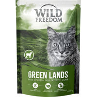 Produktbild von Wildes Land Green Lands Katzenfutter Adult Lamm und Geflügel getreidefrei und sensitive 400 g