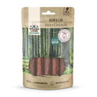 Produktbild von Wildes Land Hirsch Dörrfleisch Monoprotein Kausnack für Hunde 150 g - 7 x 150 g
