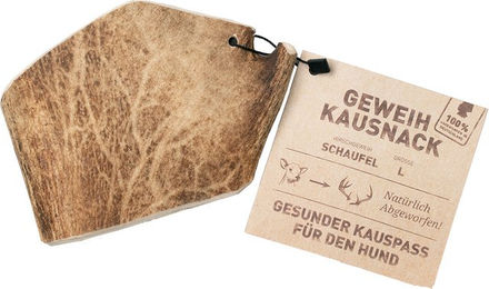 Wildes Land Hirschgeweih Schaufel Naturkauartikel zur Zahnpflege für Hunde mittlerer Rassen L – Bild 1 von 2