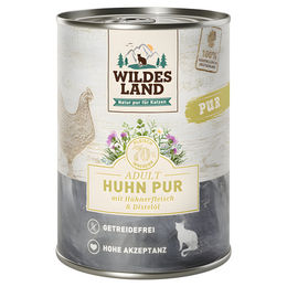 Wildes Land Huhn Mousse für Katzen Adult Getreidefrei 6 x 400 g - 6 x 400 g – Bild 1 von 4