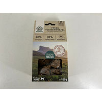 Produktbild von Wildes Land Hund Belohnungssnack Fleischwürfel Pferd 100g - 6 x 100 g