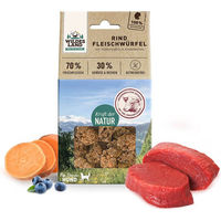 Produktbild von Wildes Land Hund Belohnungssnack Fleischwürfel Rind 100 g - 100 g