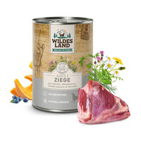 Produktbild von Wildes Land Hund Nassfutter Classic Adult Ziege in Sauce 6 x 400 g - 6 x 400 g