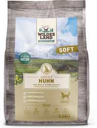 Wildes Land Hundefutter Adult Huhn mit Reis und Wildkräutern Soft 1,5 kg - 1,5 kg – Bild 1 von 6