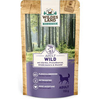 Produktbild von Wildes Land Hundefutter Classic Adult Wild mit Kürbis Stückchen in Sauce 16 x 150 g - 8 x 150 g