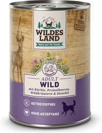 Wildes Land Hundefutter Classic Adult Wild mit Kürbis Stückchen in Sauce 6 x 400 g - 6 x 400 g – Bild 1 von 5