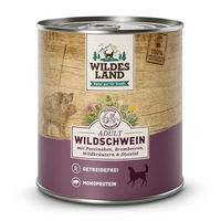 Produktbild von Wildes Land Hundefutter Classic Adult Wildschwein mit Stückchen in Sauce 6 x 800 g - 6 x 800 g