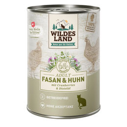 Wildes Land Hundefutter Fasan und Huhn mit Cranberries getreidefrei hoher Fleischanteil Adult 6x400 g – Bild 1 von 2