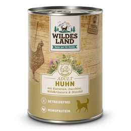 Wildes Land Hundefutter Huhn Classic Adult Stückchen in Sauce mit hohem Fleischanteil 6 x 400 g - 6 x 400 g – Bild 1 von 6
