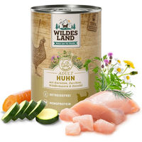 Produktbild von Wildes Land Hundefutter Huhn mit Karotte Classic Adult Stückchen in Sauce 12 x 400 g - 6 x 400 g