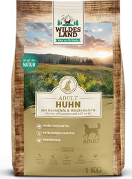 Wildes Land Hundefutter Huhn mit Kartoffel Classic Adult 1 kg - 4 x 1 kg – Bild 1 von 4