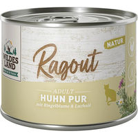 Produktbild von Wildes Land Hundefutter Ragout Huhn Pur mit Ringelblume Monoprotein 6x180 g