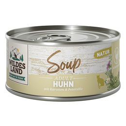 Produktbild von Wildes Land Hundesuppe Huhn mit Karotten 12x80 g