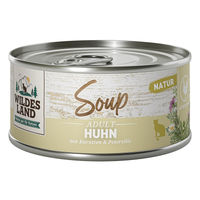 Produktbild von Wildes Land Hundesuppe Huhn mit Karotten 12x80 g