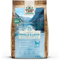 Produktbild von Wildes Land Hundetrockenfutter Forelle und Lachs Classic Adult getreidefrei 1 kg - 4 x 1 kg