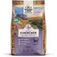 Produktbild von Wildes Land Hundetrockenfutter Kaninchen Adult 1 kg - 4 x 1 kg