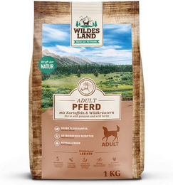 Wildes Land Hundetrockenfutter Pferd mit Kartoffeln Adult 1 kg - 4 x 1 kg – Bild 1 von 5
