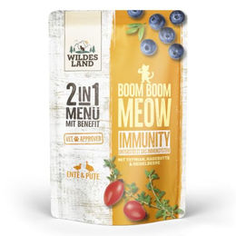 Wildes Land Immunity 2in1 Menü mit Benefit Nassfutter für Katzen 12 x 85g – Bild 1 von 1