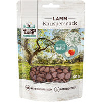 Produktbild von Wildes Land Katze Knuspersnack Lamm mit Apfel 50 g - 50 g
