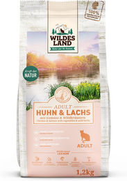 Wildes Land Katze Trockenfutter Huhn und Lachs Adult Getreidefrei 1200g - 1,2 kg – Bild 1 von 2