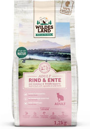 Wildes Land Katze Trockenfutter Rind und Ente Adult Getreidefrei 1,2 kg - 1,2 kg – Bild 1 von 2
