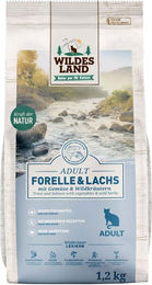 Wildes Land Katzenfutter Adult Forelle & Lachs Getreidefrei 1,2 kg - 4 x 1,2 kg – Bild 1 von 3