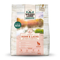 Produktbild von Wildes Land Katzenfutter Huhn und Lachs Classic Adult Getreidefrei 400 g - 400 g