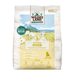 Produktbild von Wildes Land Katzenfutter Kitten Huhn und Truthahn Getreidefrei 400 g - 400 g