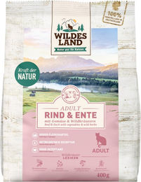 Wildes Land Katzenfutter Rind und Ente Adult Getreidefrei 400 g - 400 g – Bild 1 von 5