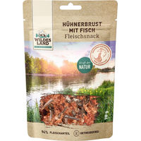 Produktbild von Wildes Land Katzensnack Hühnerbrust mit Fisch 70 g - 5 x 70 g