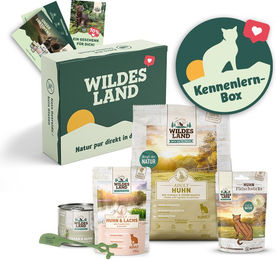 Wildes Land Kennenlernpaket für Katzen Adult Huhn Fasan Lachs Getreidefrei – Bild 1 von 2