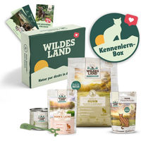 Produktbild von Wildes Land Kennenlernpaket für Katzen Adult Huhn Fasan Lachs Getreidefrei