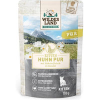 Produktbild von Wildes Land Kitten Huhn PUR mit Distelöl getreidefrei 12x100 g