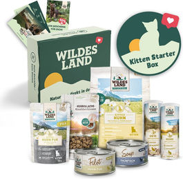 Wildes Land Kitten Starter Box mit Huhn, Thunfisch, Ente und Lachs getreidefrei und glutenfrei – Bild 1 von 2