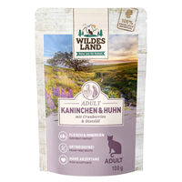 Produktbild von Wildes Land Kleintierfutter Kaninchen und Huhn mit Cranberries - 12 x 100 g