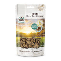 Produktbild von Wildes Land Knabberkissen Huhn Leckerli für Katzen 50 g - 12 x 50 g