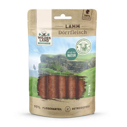 Wildes Land Lamm Dörrfleisch Monoprotein Hundensnack 150 g - 7 x 150 g – Bild 1 von 2