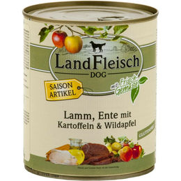 Wildes Land Landfleisch Dog Pur Hundefutter Lamm & Ente 6 x 800g - 6 x 800 g – Bild 1 von 2