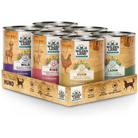 Produktbild von Wildes Land Nassfutter für Hunde Huhn Stückchen in Sauce Adult 6 x 800 g - 6 x 800 g