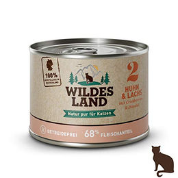 Wildes Land Nassfutter für Katzen Huhn Adult 6 x 200 g - 6 x 200 g – Bild 1 von 3