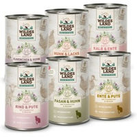 Produktbild von Wildes Land Nassfutter Mixpaket Classic Adult Getreidefrei mit hohem Fleischanteil 6 x 400 g - 6 x 400 g