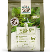 Produktbild von Wildes Land PawPrint Animal Welfare Adult Hundefutter Huhn und Insekten getreidefrei 1 kg - 5 x 1 kg