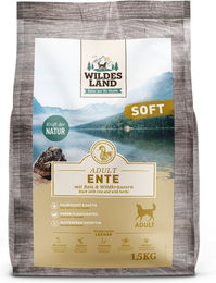 Wildes Land Soft Adult Hundefutter Ente mit Reis und Wildkräutern 1,5 kg - 1,5 kg – Bild 1 von 5