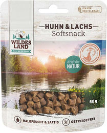 Wildes Land Softsnack Katze Huhn und Lachs 400 g - 8 x 50 g – Bild 1 von 3