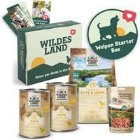 Produktbild von Wildes Land Welpen Starter Box Classic Puppy mit Ente und Huhn 1870g